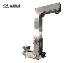 水平—垂直—水平輸送物料，輸送量可以達(dá)到100㎡/h，提升高度可達(dá)100m